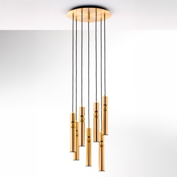 Jupiter 2021 - Підвісна люстра ALAS 7xGU10/10W/230V золотий