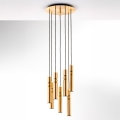 Jupiter 2021 - Подвесная люстра ALAS 7xGU10/10W/230V золотистый