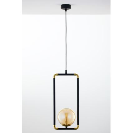 Jupiter 2024 - Подвесная люстра ZAFRA 1xG9/10W/230V черный/золотистый/бежевый