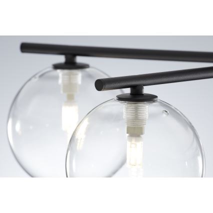 Jupiter 2046 - Припотолочная люстра PRATO 5xG9/10W/230V черный/прозрачный