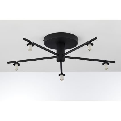 Jupiter 2046 - Припотолочная люстра PRATO 5xG9/10W/230V черный/прозрачный