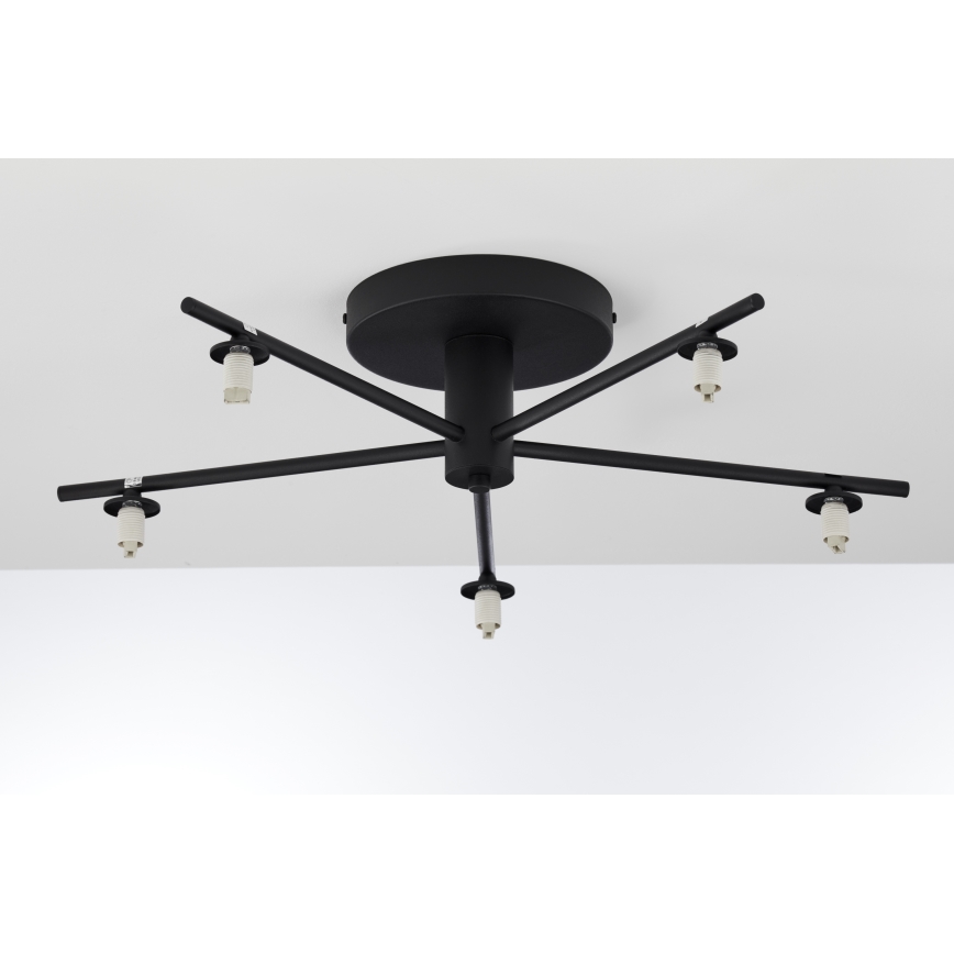 Jupiter 2046 - Припотолочная люстра PRATO 5xG9/10W/230V черный/прозрачный
