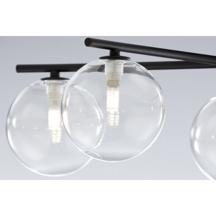 Jupiter 2046 - Пристельова люстра PRATO 5xG9/10W/230V чорний/прозорий