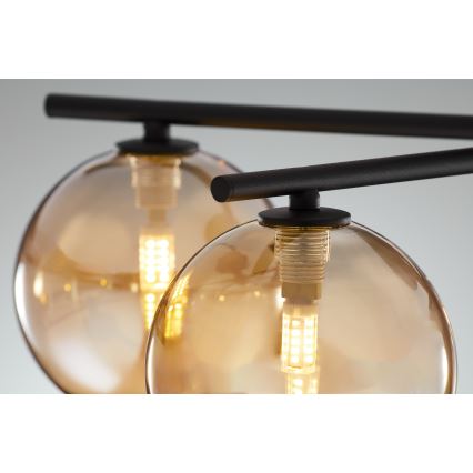 Jupiter 2047 - Припотолочная люстра PRATO 5xG9/10W/230V черный/бежевый