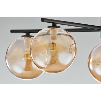Jupiter 2047 - Припотолочная люстра PRATO 5xG9/10W/230V черный/бежевый