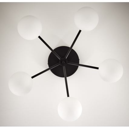 Jupiter 2049 - Накладная люстра PRATO 5xG9/14W/230V черный/белый