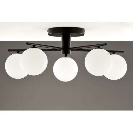 Jupiter 2049 - Накладная люстра PRATO 5xG9/14W/230V черный/белый