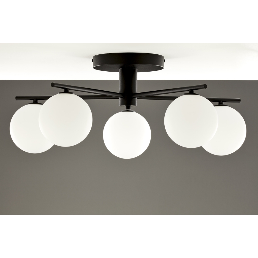 Jupiter 2049 - Накладная люстра PRATO 5xG9/14W/230V черный/белый