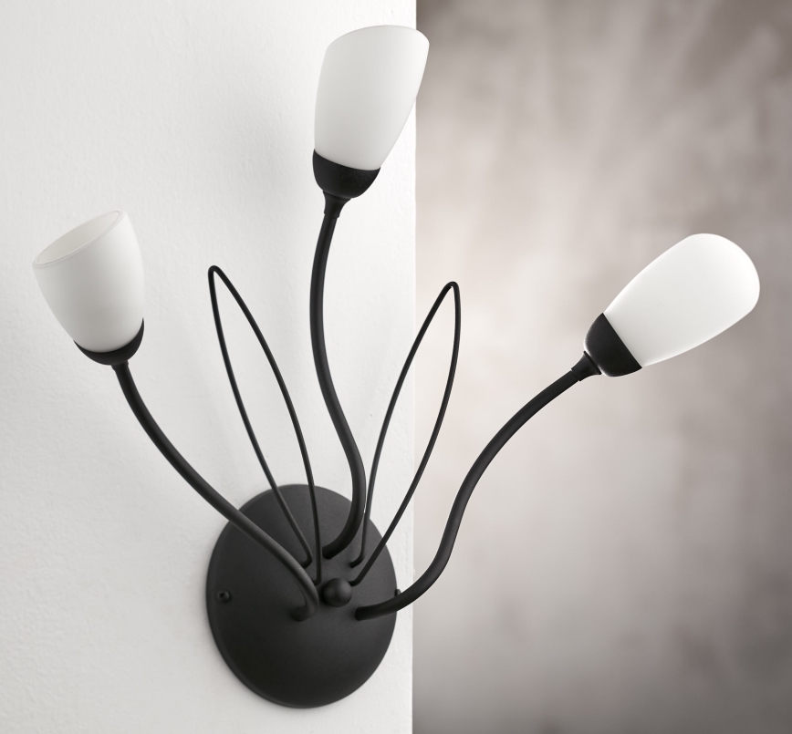 Jupiter 2059 - Настенный светильник GLORIOSA 3xG9/14W/230V черный