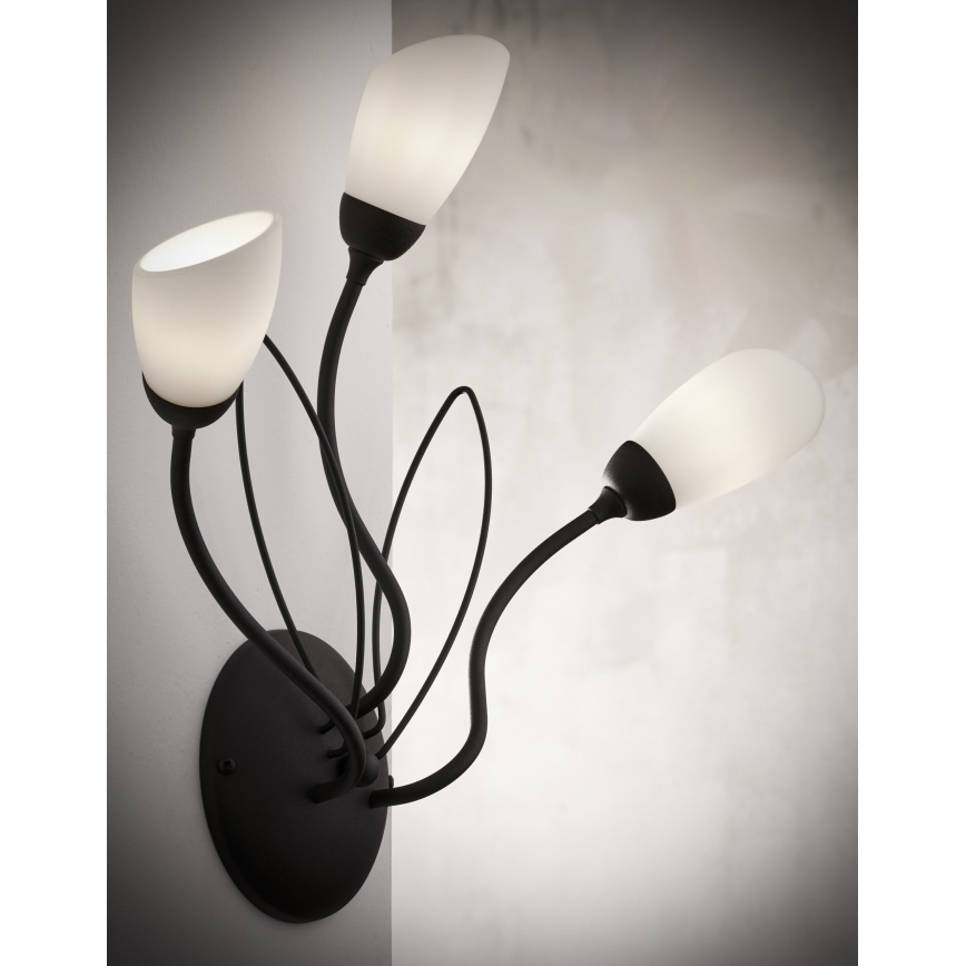 Jupiter 2059 - Настенный светильник GLORIOSA 3xG9/14W/230V черный