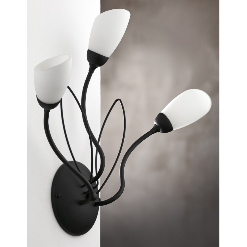 Jupiter 2059 - Настінний світильник GLORIOSA 3xG9/14W/230V чорний