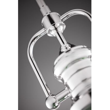 Jupiter 2071 - Люстра на штанге PLATINO 1xE27/15W/230V зелёная/глянцевый хром