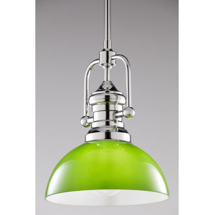 Jupiter 2071 - Люстра на штанзі PLATINO 1xE27/15W/230V зелена/блискучий хром
