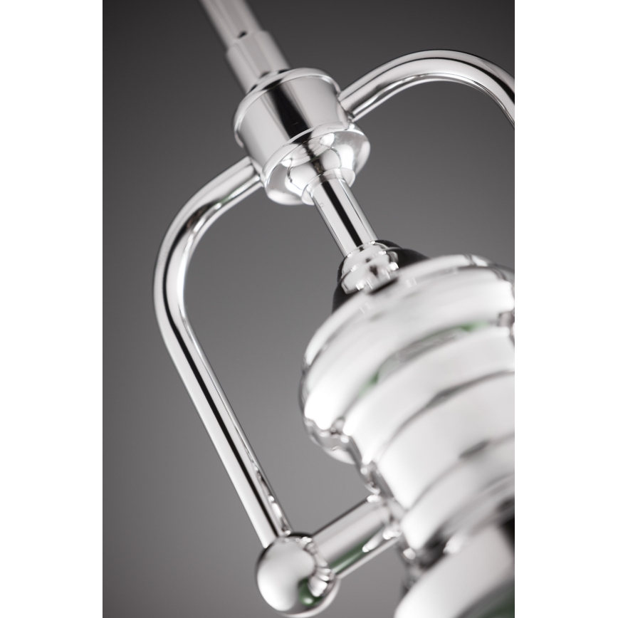 Jupiter 2071 - Люстра на штанзі PLATINO 1xE27/15W/230V зелена/блискучий хром