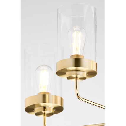 Jupiter 2087 - Люстра на штанге RAMIREZ 3xE27/15W/230V золотой/чёрный