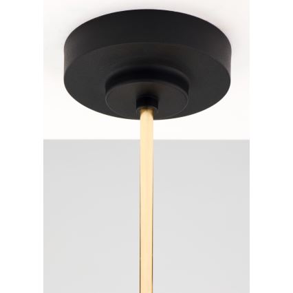 Jupiter 2087 - Люстра на штанзі RAMIREZ 3xE27/15W/230V золота/чорна