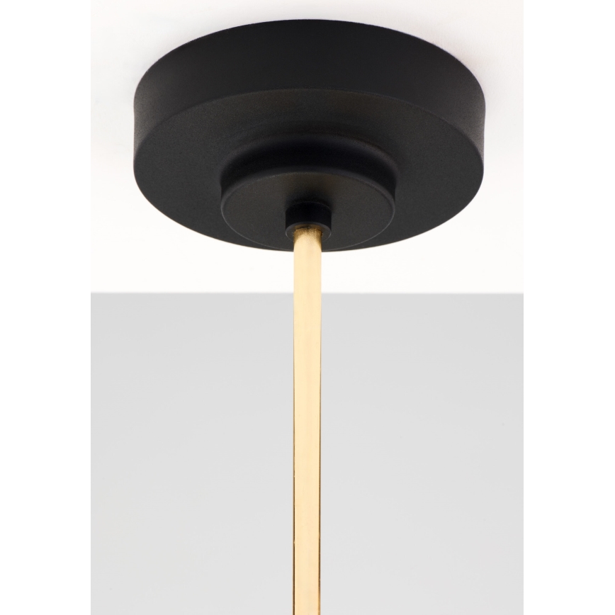 Jupiter 2087 - Люстра на штанзі RAMIREZ 3xE27/15W/230V золота/чорна