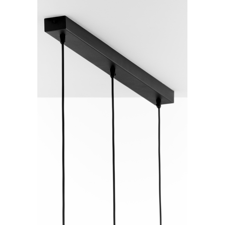 Jupiter 2092 - Підвісна люстра на тросі CORTINA 3xE27/15W/230V золотиста/чорна