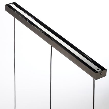 Jupiter 2092 - Підвісна люстра на тросі CORTINA 3xE27/15W/230V золотиста/чорна