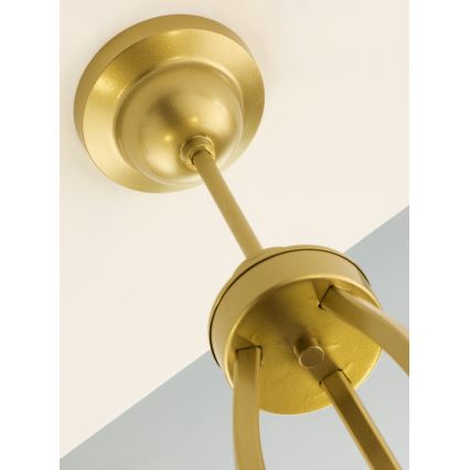 Jupiter 2109 - Люстра на штанге KASZMIR 3xE27/15W/230V белый/золотой/декор под мрамор