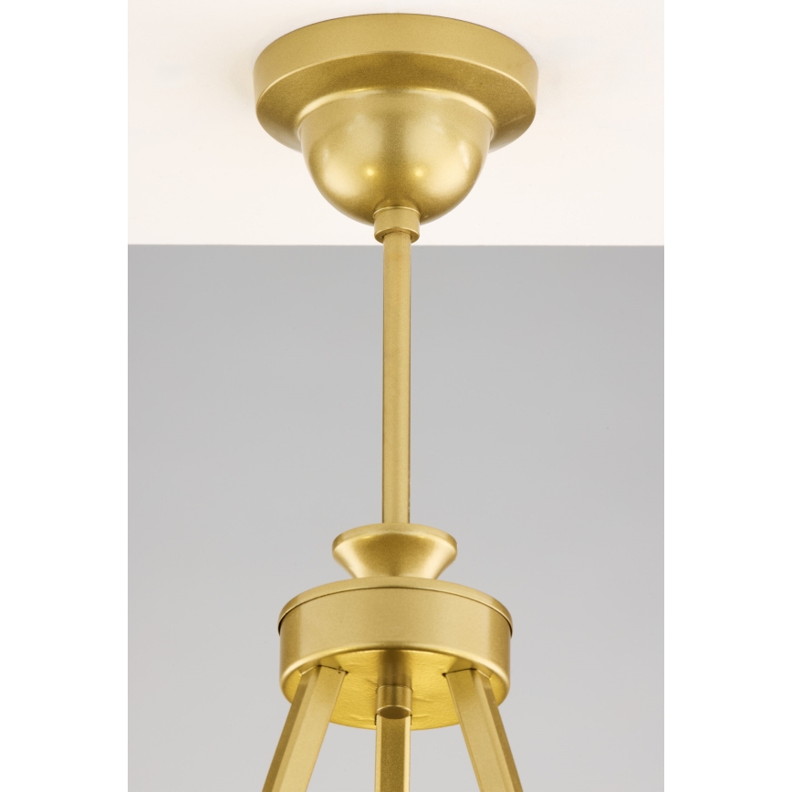 Jupiter 2109 - Люстра на штанзі KASZMIR 3xE27/15W/230V білий/золотий/мармуровий декор