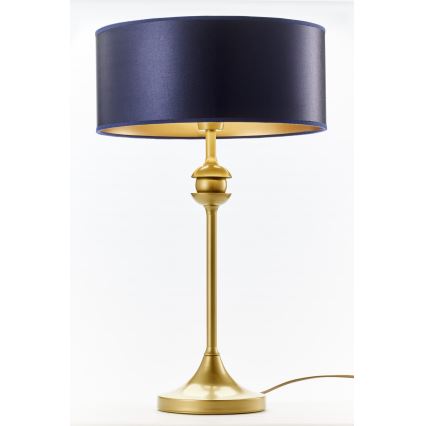 Jupiter 2116 - Настольная лампа KASZMIR 1xE27/15W/230V синяя/золотая