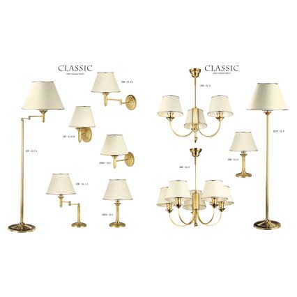 Jupiter 287 - CL K M - Настінний світильник CLASSIC 1xE27/60W/230V