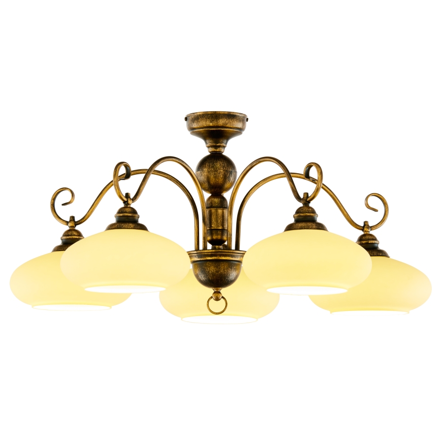 Jupiter 399 - BO-5-PL - Припотолочная люстра BOLERO 5xE27/60W/230V