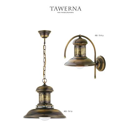 Jupiter 418 - TA K p - Настінний світильник TAWERNA 1xE27/60W/230V