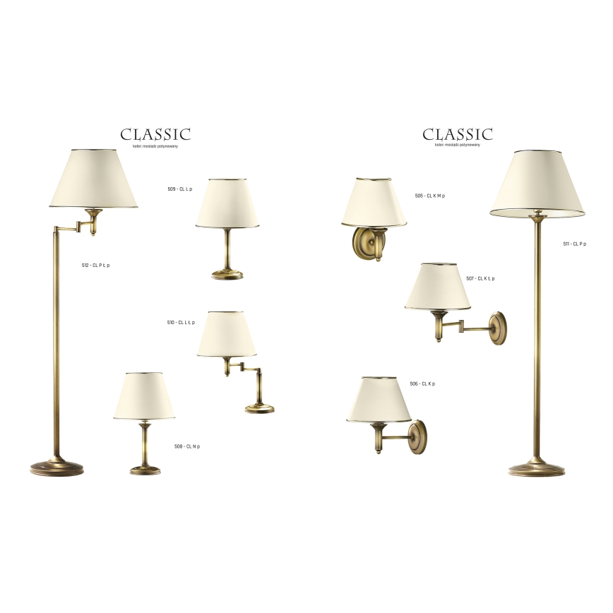 Jupiter 506 - CL K p - Настенный светильник CLASSIC E27/60W/230V