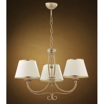 Jupiter 513 - LA-3-E - Подвесная люстра на цепи LAURA 3xE27/60W/230V