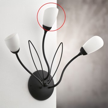 Jupiter - Універсальне запасне скло GLORIOSA G9 Ø 6,5 см біле