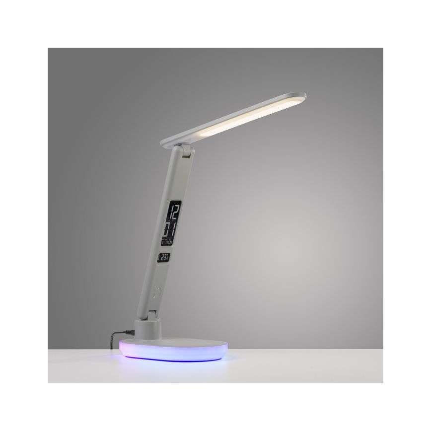 JUST LIGHT. 11018-16 - Сенсорная столовая лампа TINA LED/4W/230V с беспроводной зарядкой, белая