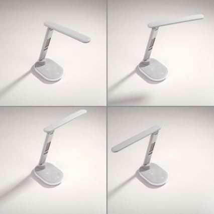 JUST LIGHT. 11018-16 - Сенсорная столовая лампа TINA LED/4W/230V с беспроводной зарядкой, белая