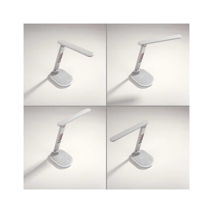 JUST LIGHT. 11018-16 - Сенсорная столовая лампа TINA LED/4W/230V с беспроводной зарядкой, белая