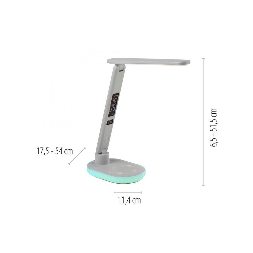 JUST LIGHT. 11018-16 - Сенсорная столовая лампа TINA LED/4W/230V с беспроводной зарядкой, белая