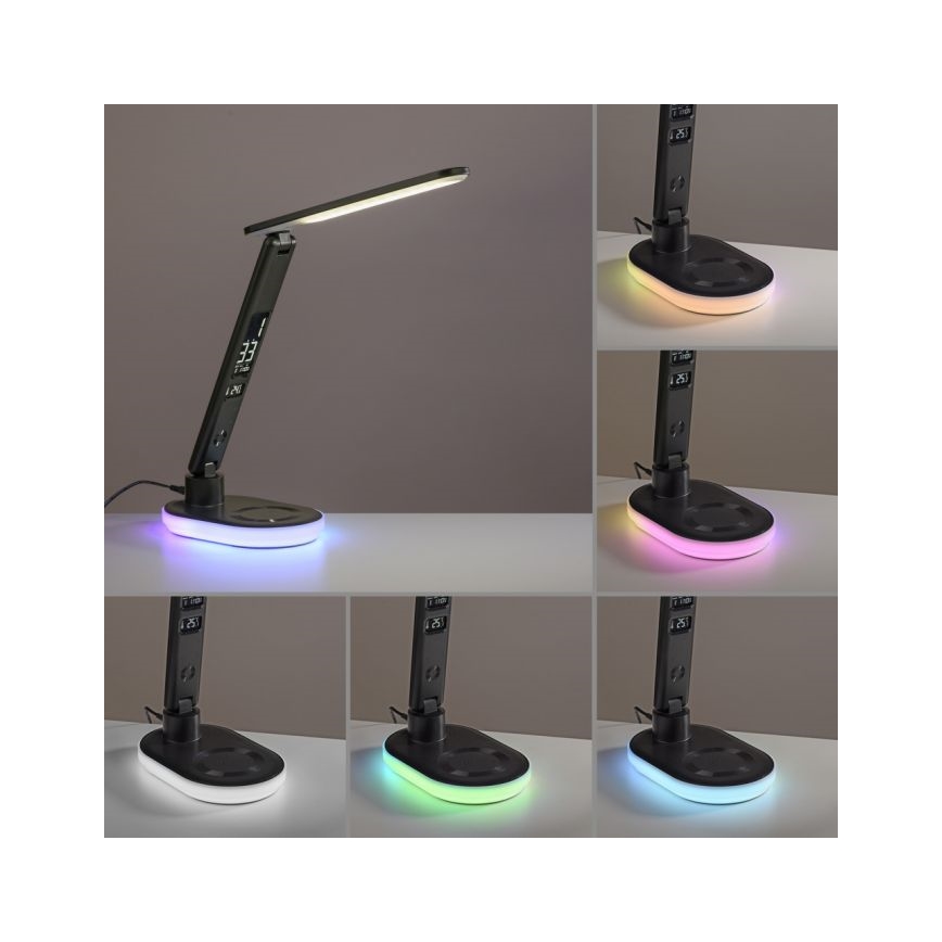 JUST LIGHT. 11018-18 - LED RGBW LED Сенсорна настільна лампа з регулюванням яскравості та бездротовою зарядкою TINA LED/4W/230V