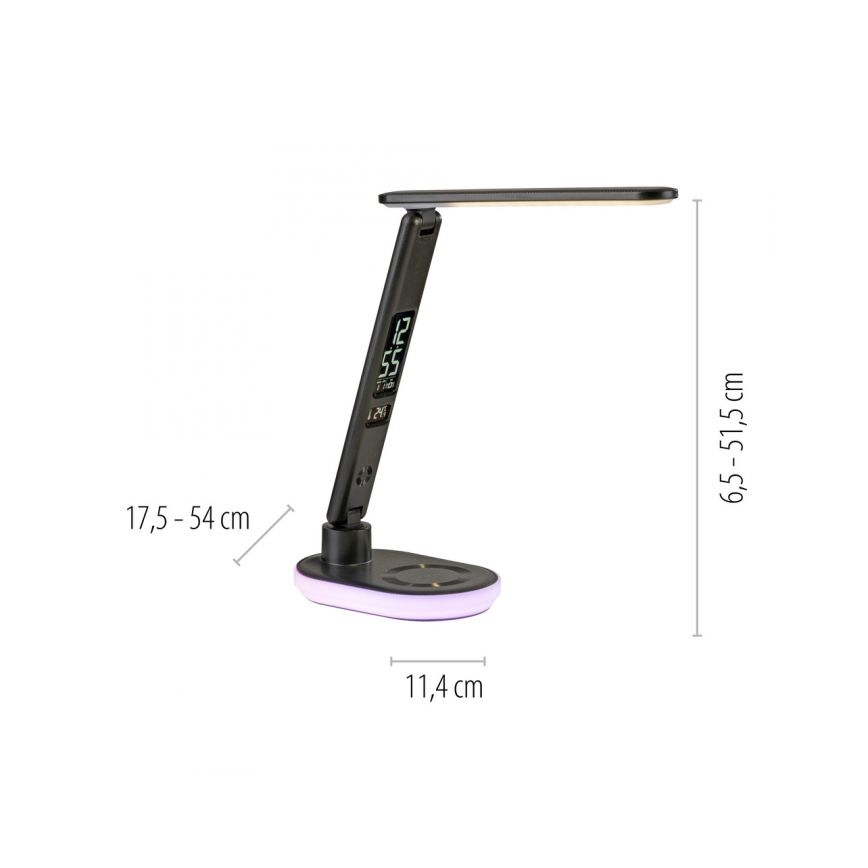 JUST LIGHT. 11018-18 - LED RGBW LED Сенсорна настільна лампа з регулюванням яскравості та бездротовою зарядкою TINA LED/4W/230V