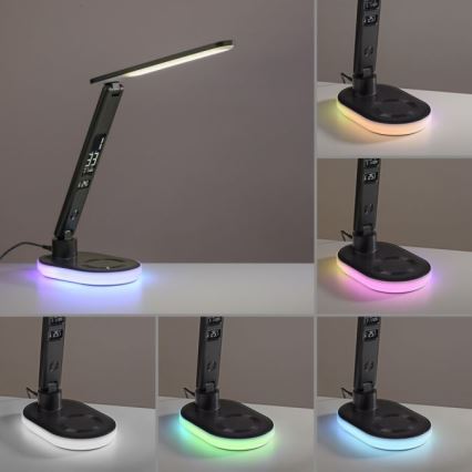 JUST LIGHT. 11018-18 - Светодиодная настольная RGBW-лампа с регулированием яркости и беспроводной зарядкой TINA LED/4W/230V