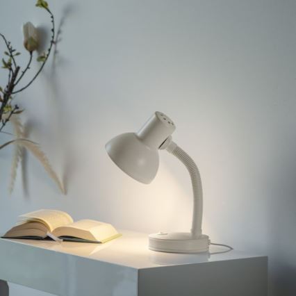 JUST LIGHT. 11080-16 - Гибкий столовый светильник FLEXI 1xE27/25W/230V белый