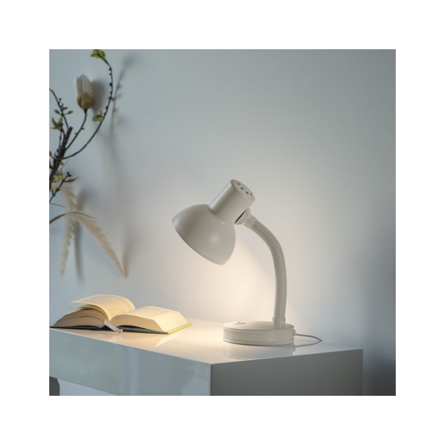 JUST LIGHT. 11080-16 - Гибкий столовый светильник FLEXI 1xE27/25W/230V белый