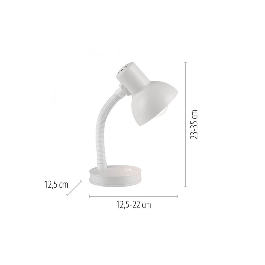 JUST LIGHT. 11080-16 - Гибкий столовый светильник FLEXI 1xE27/25W/230V белый