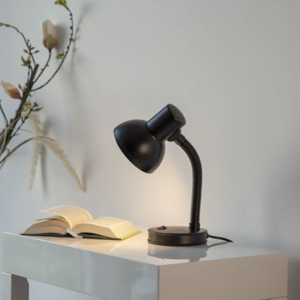 JUST LIGHT. 11080-18 - Гибкий столовый светильник FLEXI 1xE27/25W/230V черный