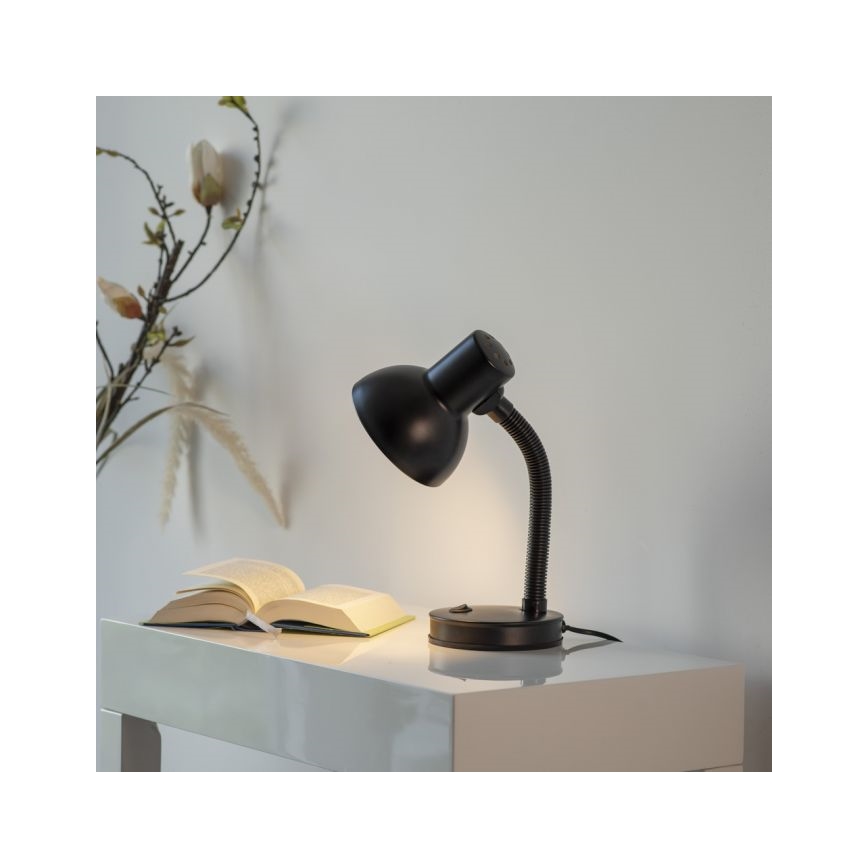 JUST LIGHT. 11080-18 - Гибкий столовый светильник FLEXI 1xE27/25W/230V черный