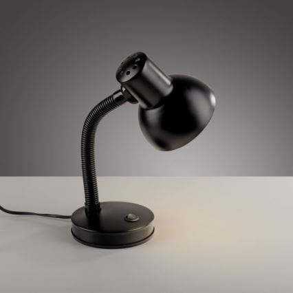 JUST LIGHT. 11080-18 - Гибкий столовый светильник FLEXI 1xE27/25W/230V черный