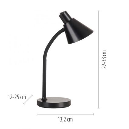 JUST LIGHT. 11248-18 - Гибкая светодиодная настольная лампа PIXIE LED/4,5 Вт/230 В чёрная