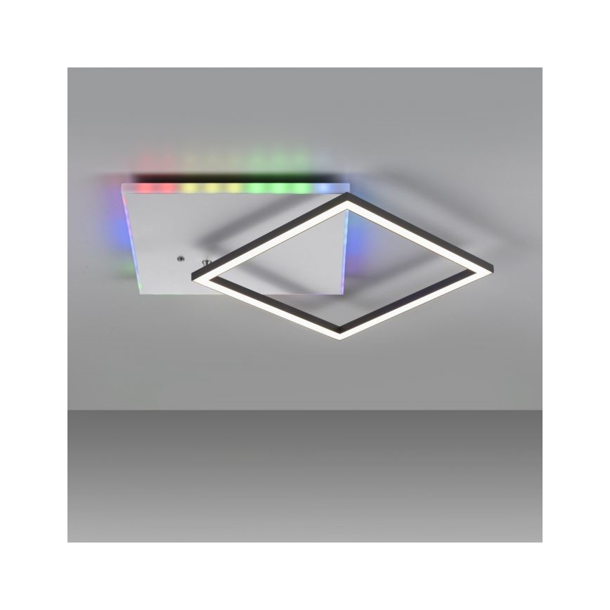 JUST LIGHT. 11327-95 - Стельовий RGBW-світильник з регулюванням яскравості RENDA LED/31W/230V 2700-5000K + пульт дистанційного керування