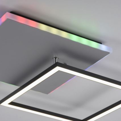 JUST LIGHT. 11327-95 - Стельовий RGBW-світильник з регулюванням яскравості RENDA LED/31W/230V 2700-5000K + пульт дистанційного керування