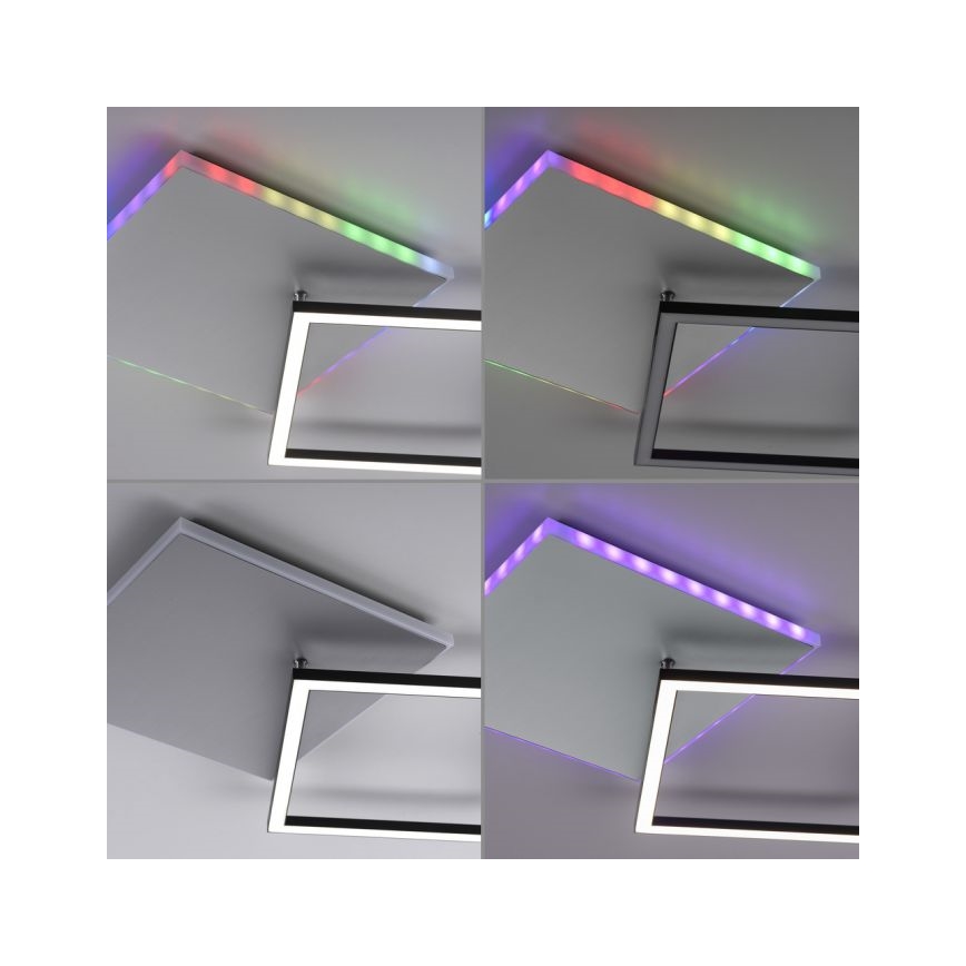 JUST LIGHT. 11327-95 - Светодиодный потолочный RGBW-светильник с регулированием яркости RENDA LED/31W/230V 2700-5000K + дистанционное управление