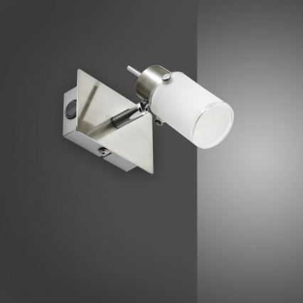 JUST LIGHT. 11931-55 - Світлодіодний настінний точковий світильник MAX 1xGU10/4W/230V матовий хром